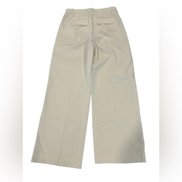 J. Crew Women’s Contrast-trim Wide-leg essential pant in wool blend Size 6 - Picture 3 of 5